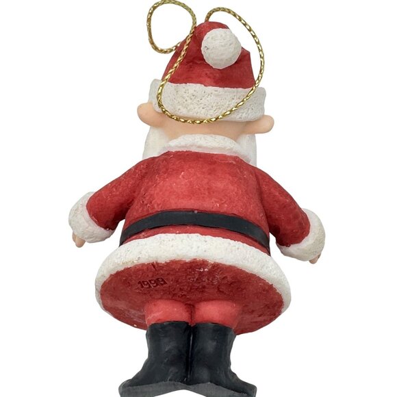 1999 Enesco Santa Christmas Ornament Red White Holiday Vtg Island Misfit Toys - Picture 6 of 7